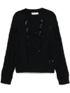Our Legacy Cable Sonar Wool Sweater In Black