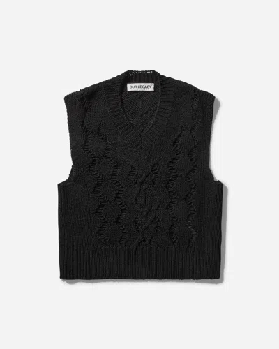 Our Legacy Women S Cable Michigan Tank In Black