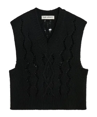 OUR LEGACY OUR LEGACY CABLE MICHIGAN KNIT VEST