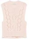 Our Legacy Pink Cable Michigan Tank Vest In Pink