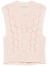Our Legacy Pink Cable Michigan Tank Vest In Pink