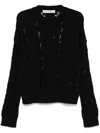 Our Legacy Cable Sonar Wool Sweater In Black