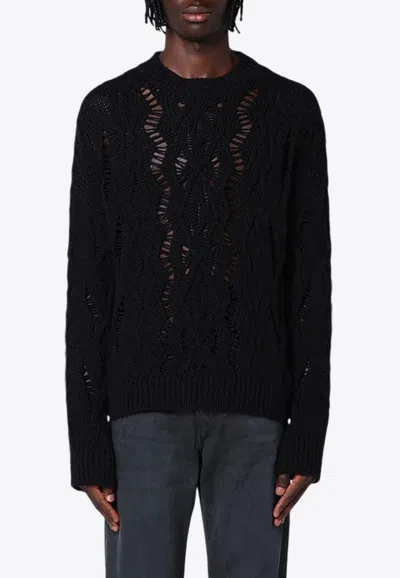 OUR LEGACY CABLE SONAR WOOL SWEATER