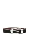 Our Legacy 2 Cm Calf Hair Belt In Brown