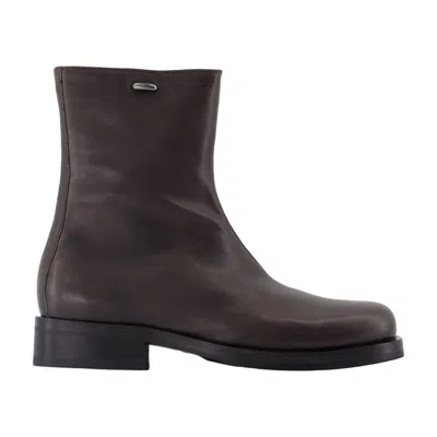 Our Legacy Camion Ankle Boots In Brown