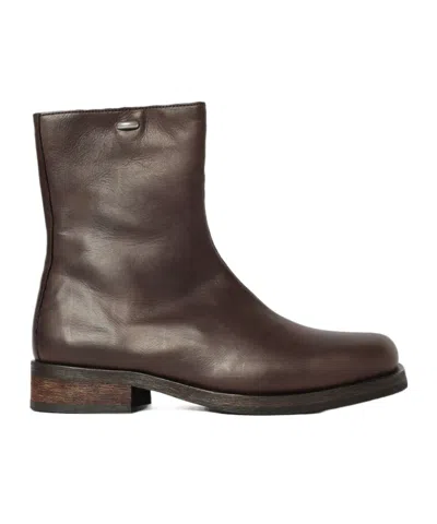 Our Legacy Camion Ankle Boots In Brown