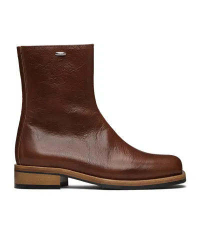 Our Legacy Camion Ankle Boots In Brown