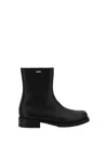 Our Legacy Block Heel Round Toe Smooth Finish Boots