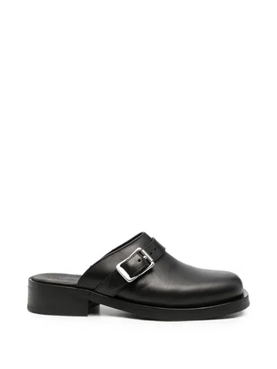 Our Legacy Camion Buckle-strap Mules In Black
