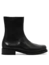 Our Legacy Camion Leather Ankle Boots In Black