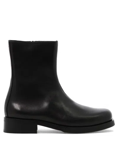 Our Legacy Camion Leather Ankle Boots In Black