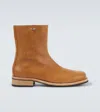 Our Legacy Camion Leather Ankle Boots In Brown