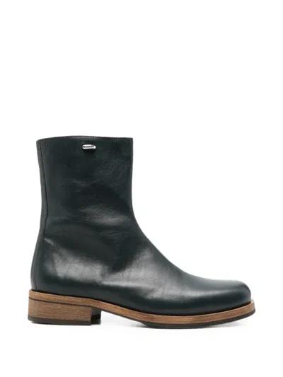 Our Legacy Camion Leather Boots In Black