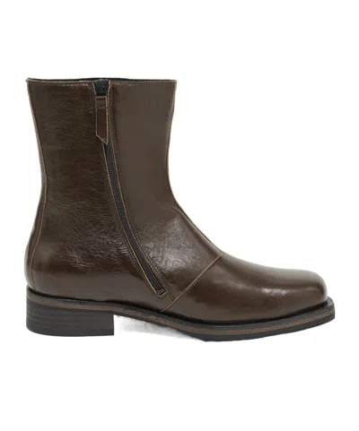 Our Legacy Camion Leather Boots In Brown