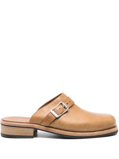 Our Legacy Camion Slippers In Braun