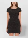 Our Legacy Cap Sleeve Fitted Waist Short Top In Black