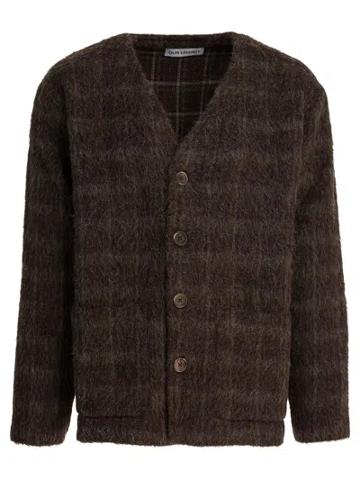 OUR LEGACY OUR LEGACY CARDIGAN "DORF CHECK"