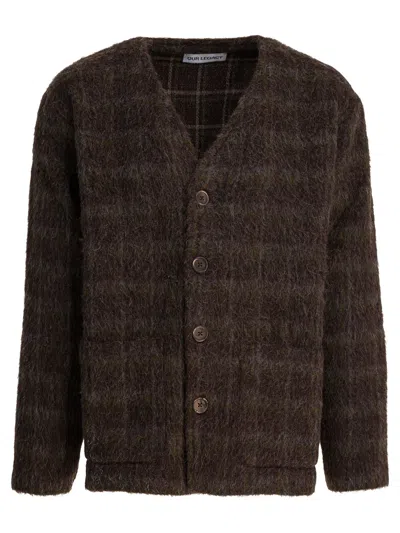 OUR LEGACY OUR LEGACY CARDIGAN "DORF CHECK"