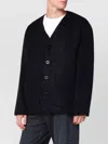 Our Legacy Cardigan Front Pockets Wool Blend In Black