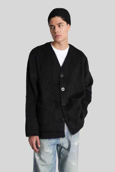 OUR LEGACY CARDIGAN IN BLACK WOOL