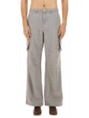 Our Legacy Relaxed Fit Cargo Pants With Wide Legs In Grey