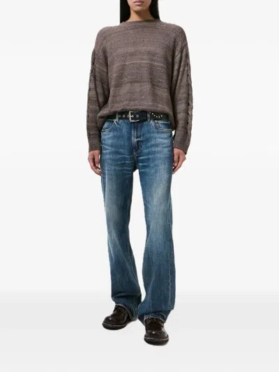 Our Legacy Carlson Cut Faded Trousers In Blue