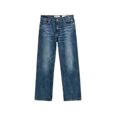 Our Legacy Carlson Cut Faded Trousers In Blue