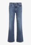 Our Legacy Faded Five-pocket Trousers Featuring Belt Loops In Blue