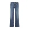 Our Legacy Faded Five-pocket Trousers Featuring Belt Loops In Blue