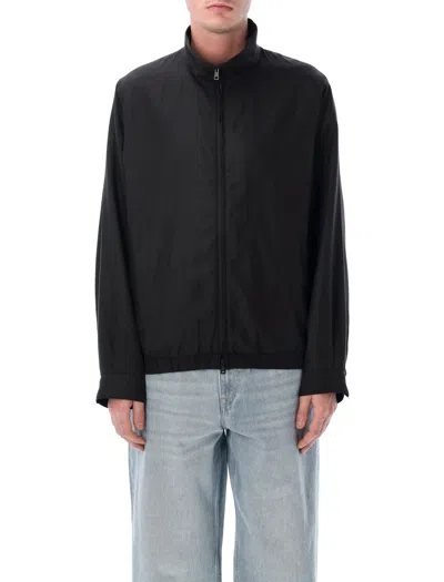 Our Legacy Japanese Cupro-blend Casino Boxy Jacket In Black