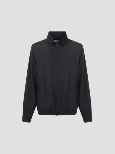 Our Legacy Casino Jacket In Still Black Calm Cupro Cotton