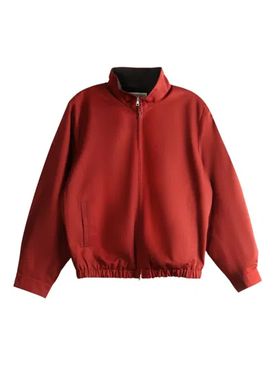 Our Legacy Casino Cotton-twill Jacket In Burgundy