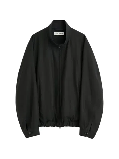 Our Legacy Casino Zip-up Jacket In Black