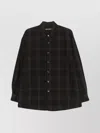 Our Legacy Borrowed Plaid Button-up Shirt In Black