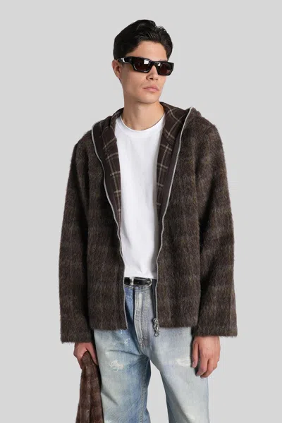 OUR LEGACY CASUAL JACKET IN BROWN WOOL