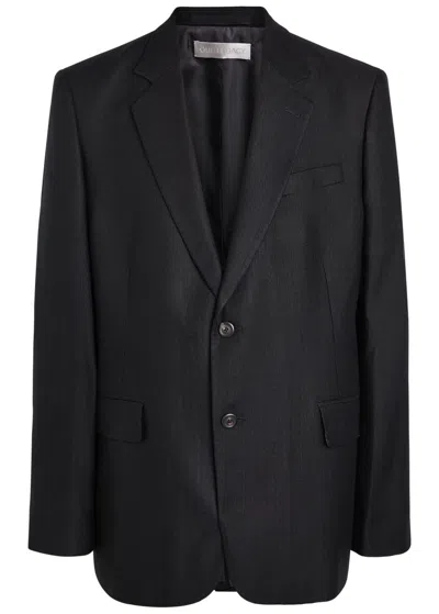 Our Legacy Ceremony Woven Blazer In Black