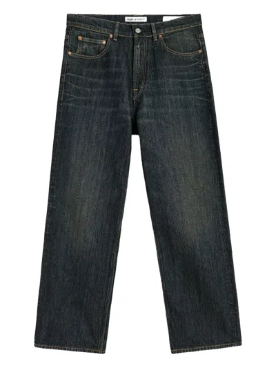 Our Legacy Chain-twill Jeans In Black