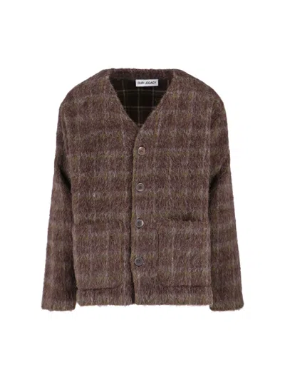 OUR LEGACY CHECK CARDIGAN