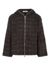 Our Legacy Check-pattern Wool Zip-up Hoodie
