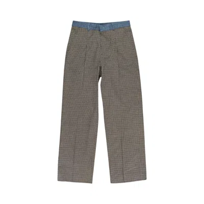 Pre-owned Our Legacy Check Print Borrowed Chino Trousers 'brown' | Men's Size 46