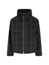 Our Legacy Riviera Checked Shell Hooded Jacket In Brown