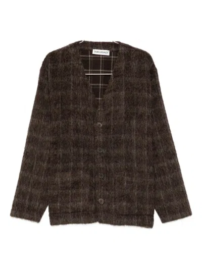 OUR LEGACY CHECKED CARDIGAN