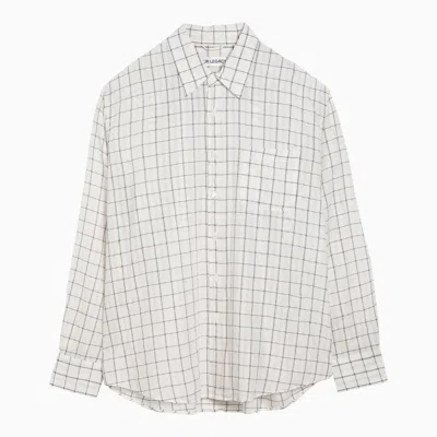 OUR LEGACY OUR LEGACY CHECKED COTTON BLEND SHIRT