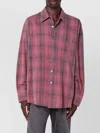 Our Legacy Checked Cotton Flannel Shirt With Chest Pocket In Multi
