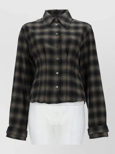 Our Legacy Checked Jacket Collared Neck Long Sleeves In Multi