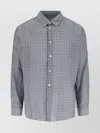 Our Legacy Checked Pattern Button-down Collar Shirt In Gray