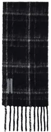 Our Legacy Checked Scarf In Black