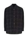 Our Legacy Borrowed Plaid Button-up Shirt In Black