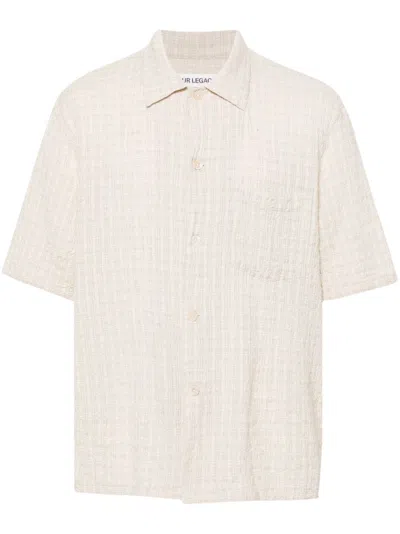 Our Legacy Checked Shirt Men White In Cotton In Neutral