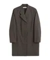 Our Legacy Checked Wool Coat In Black